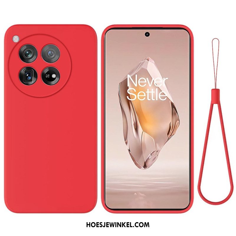 Hoesje Oneplus 12r Vloeibare Siliconen Band