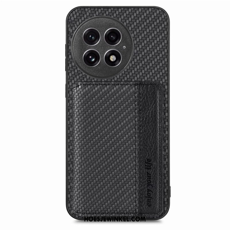 Hoesje Oneplus 13 Magnetische Kaarthouder Van Koolstofvezel