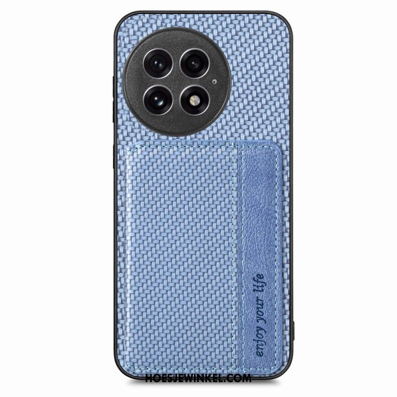 Hoesje Oneplus 13 Magnetische Kaarthouder Van Koolstofvezel