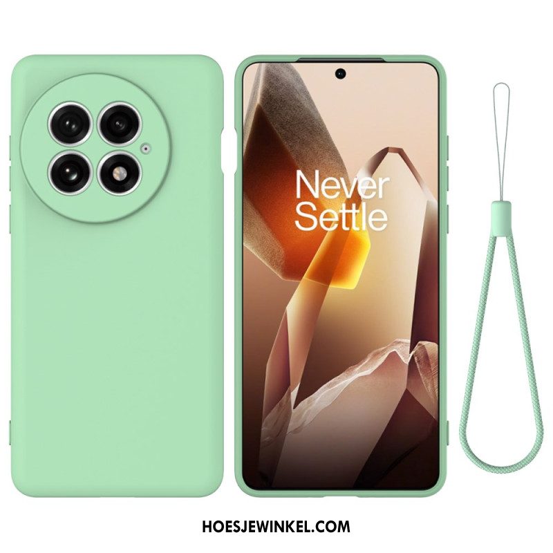 Hoesje Oneplus 13 Vloeibare Siliconen Met Bandje Bescherming Hoesje