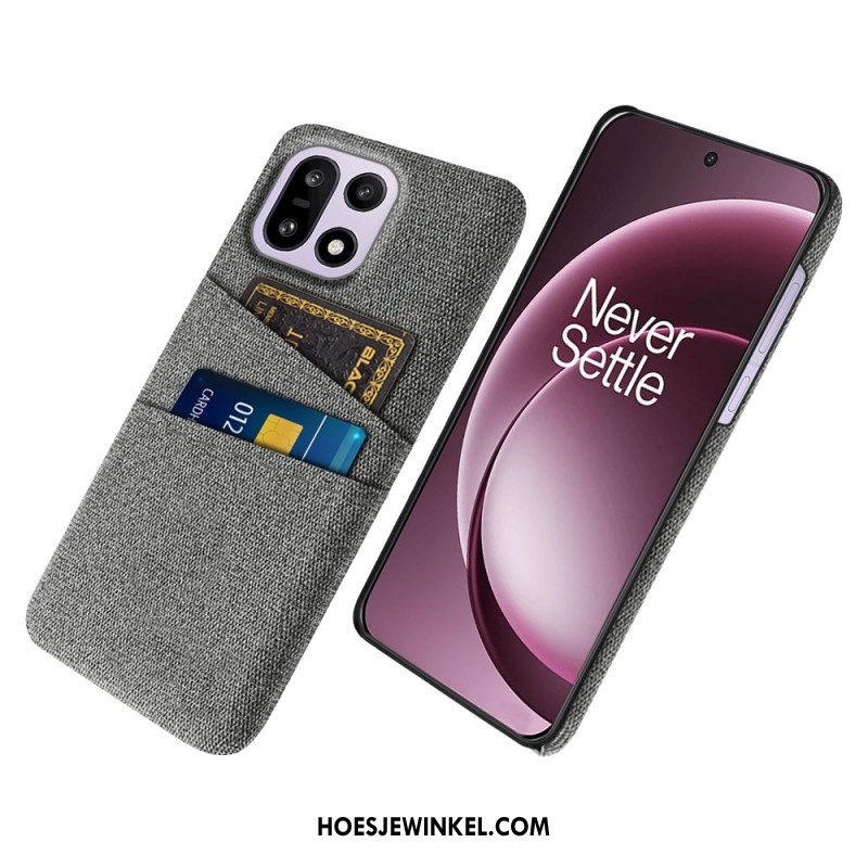 Hoesje Oneplus 15 Stoffen Kaarthouder