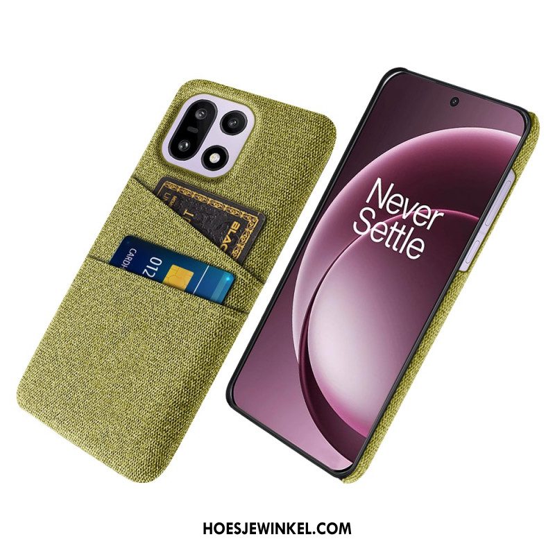Hoesje Oneplus 15 Stoffen Kaarthouder