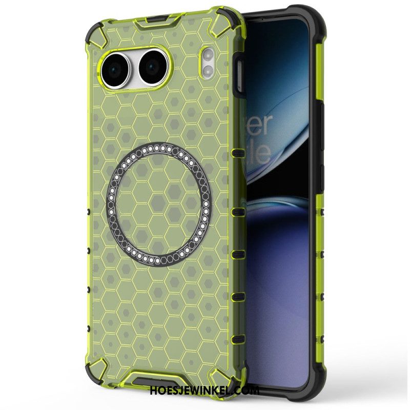 Hoesje Oneplus Nord 4 Compatibel Met Magsafe Honeycomb Bescherming Hoesje