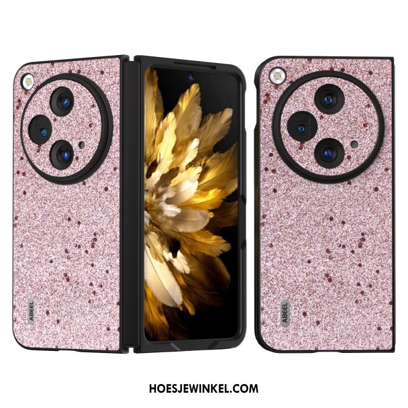 Hoesje Oppo Find N3 Abeel Glitter Kunstleer