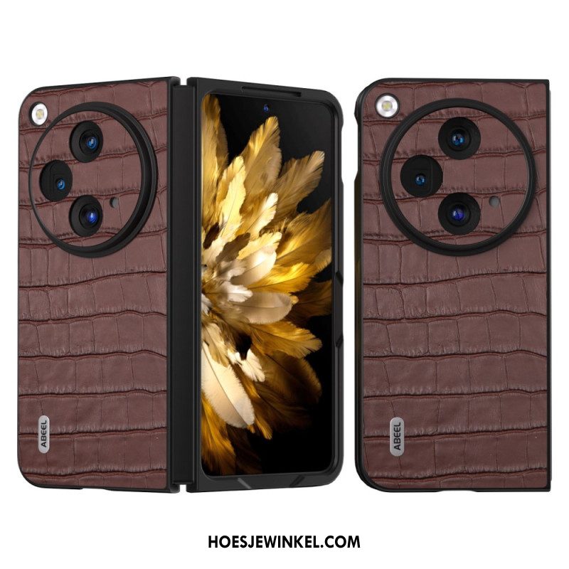 Hoesje Oppo Find N3 Abeel Krokodillenleereffect