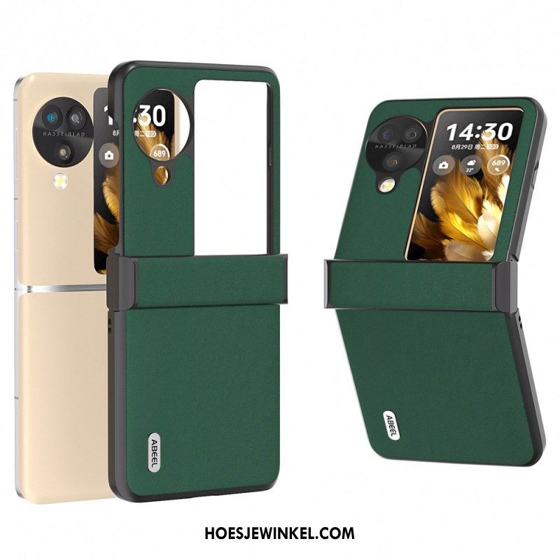 Hoesje Oppo Find N3 Flip Echt Abeel-leer