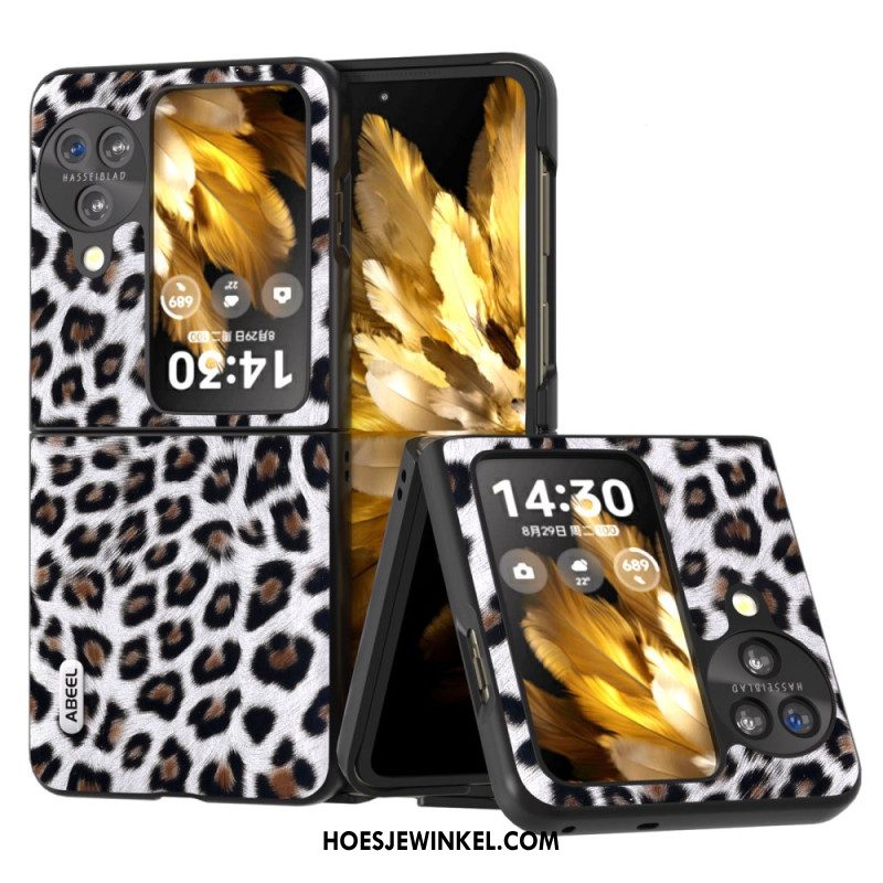 Hoesje Oppo Find N3 Flip Luipaardpatroon Abeel