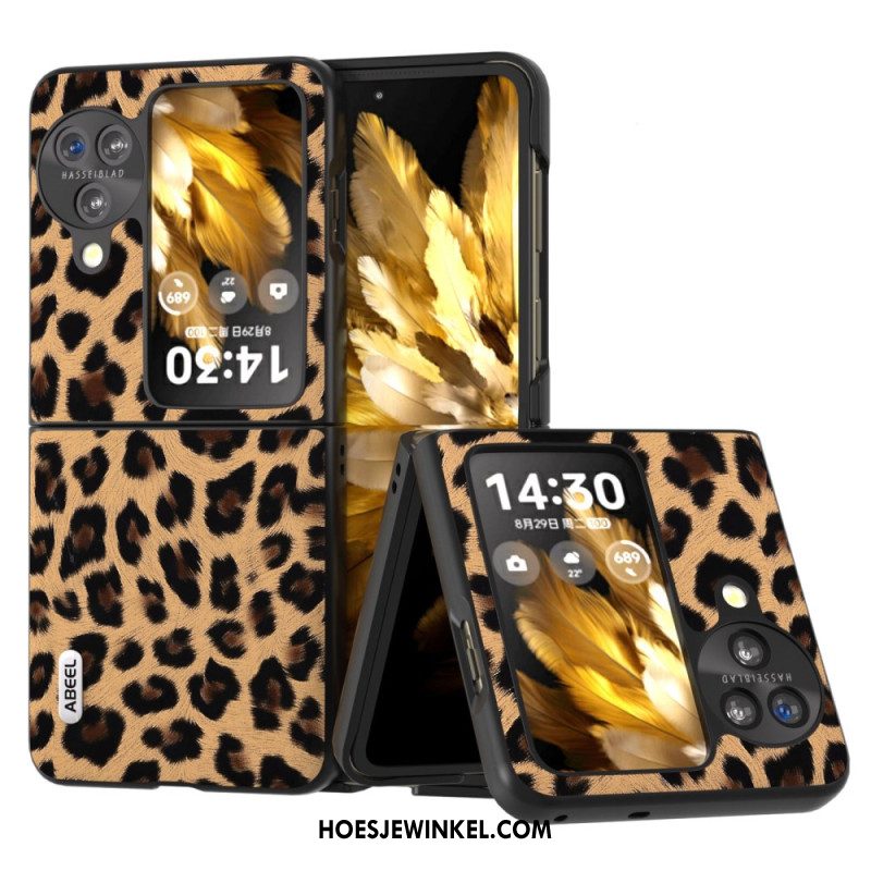 Hoesje Oppo Find N3 Flip Luipaardpatroon Abeel