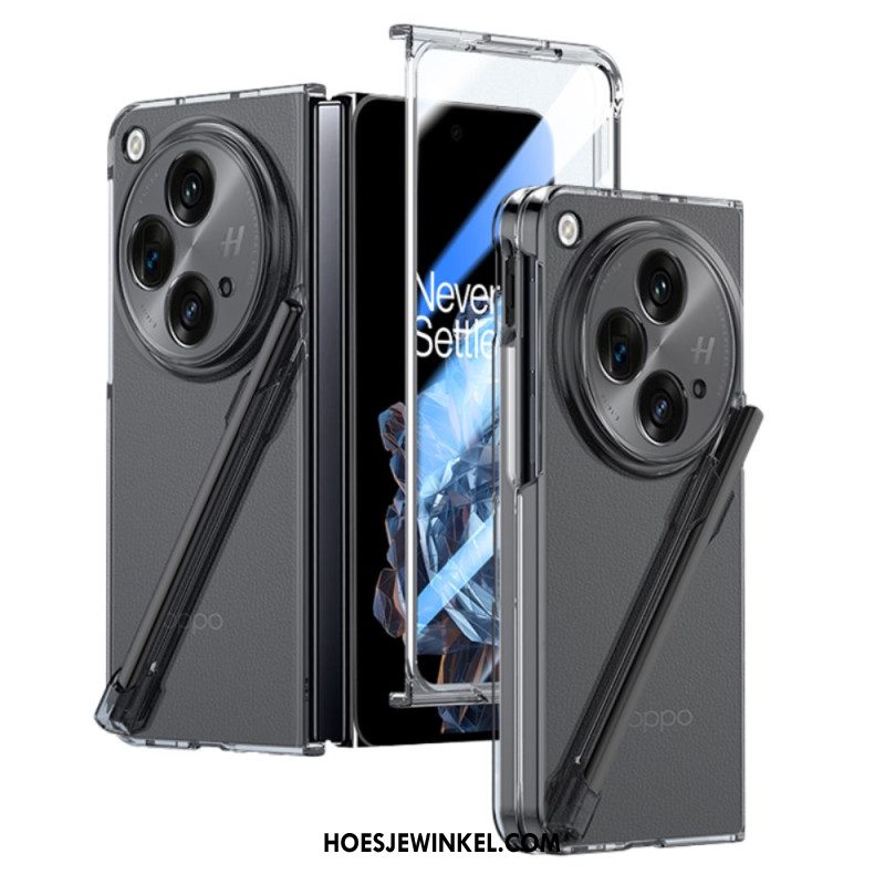 Hoesje Oppo Find N3 Gehard Glazen Schermbeschermer En Stylus