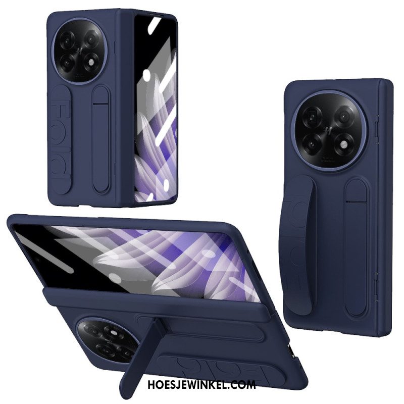 Hoesje Oppo Find N5 Volledige Bescherming Met Standaard En Riem