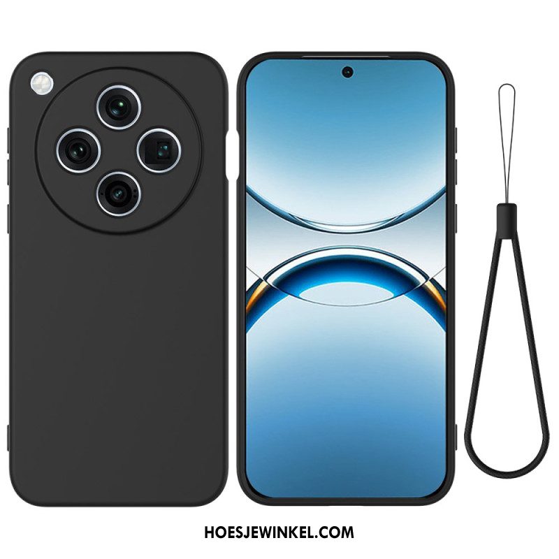 Hoesje Oppo Find X8 Pro Vloeibare Siliconen Met Bandje