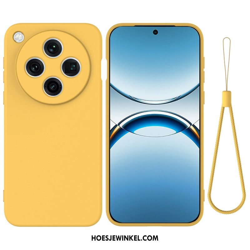 Hoesje Oppo Find X8 Pro Vloeibare Siliconen Met Bandje