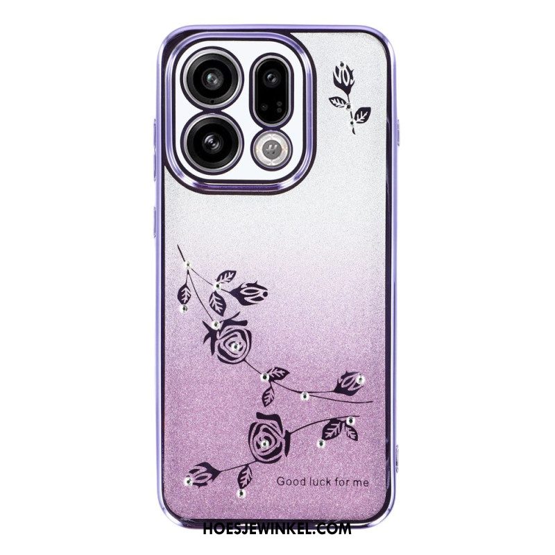 Hoesje Oppo Find X9 5g Kadem Bloemen En Pailletten Bescherming Hoesje