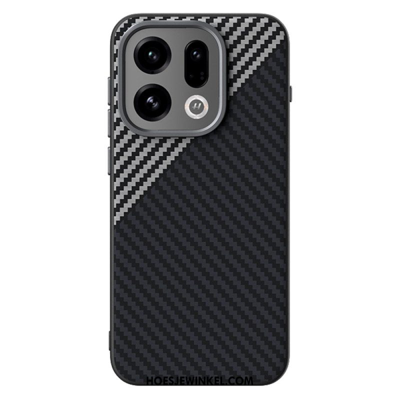 Hoesje Oppo Find X9 5g Magsafe Koolstofvezeltextuur Abeel Bescherming Hoesje