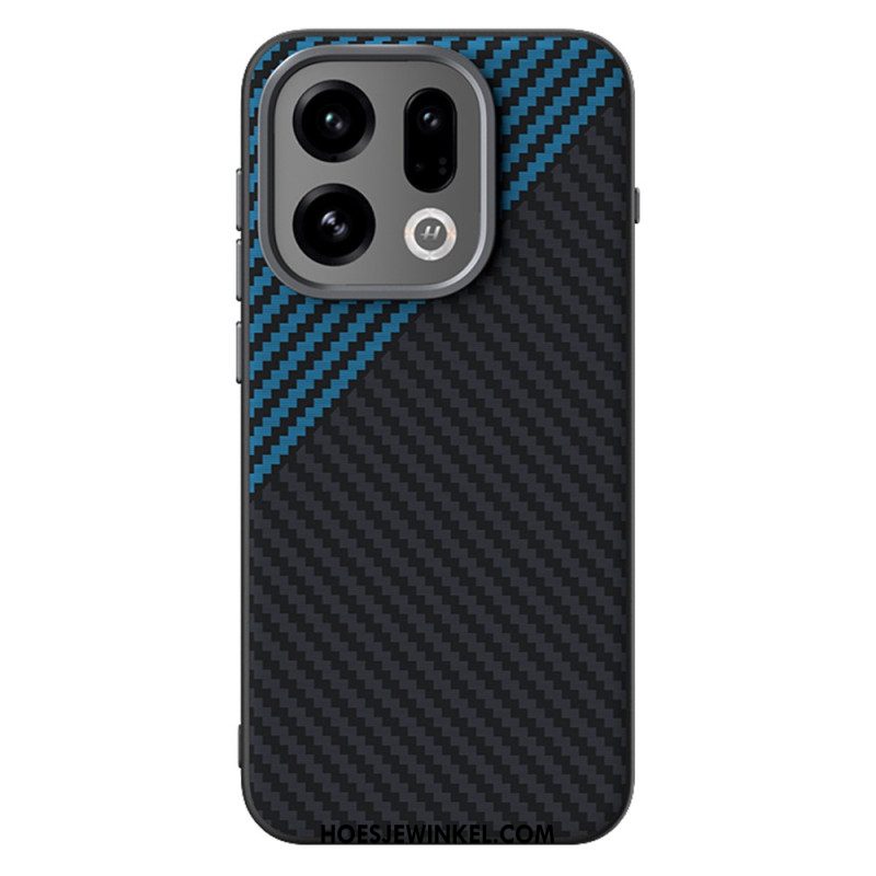 Hoesje Oppo Find X9 5g Magsafe Koolstofvezeltextuur Abeel Bescherming Hoesje