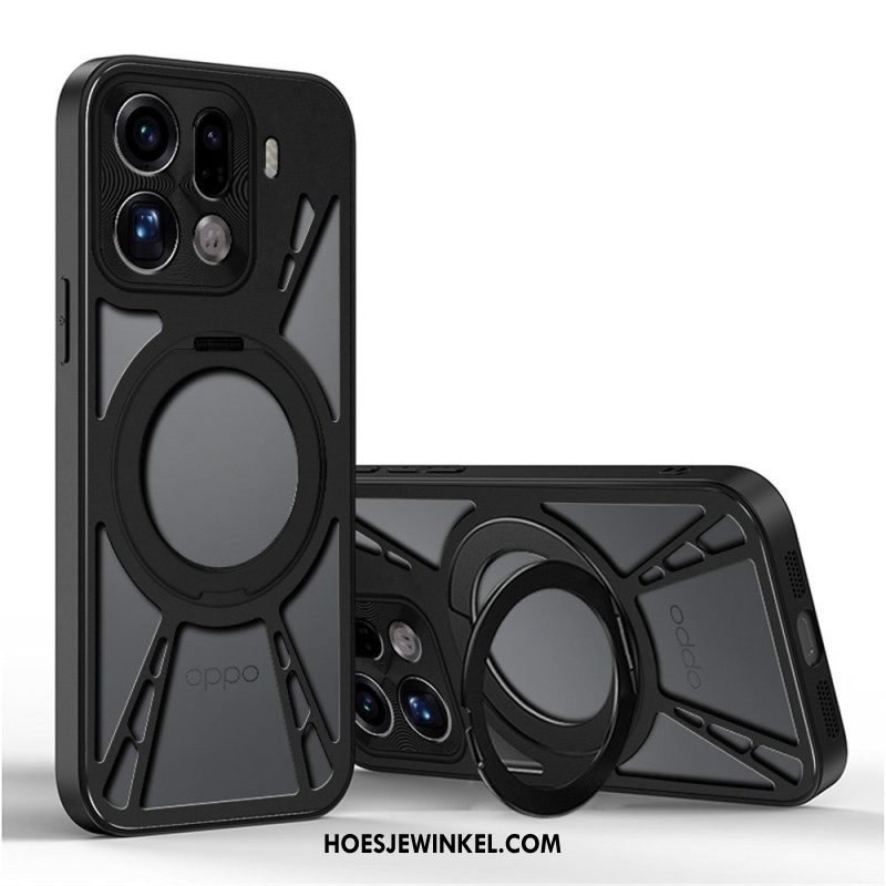 Hoesje Oppo Find X9 Pro 5g Draaibare Magnetische Standaard En Warmteafvoer Bescherming Hoesje