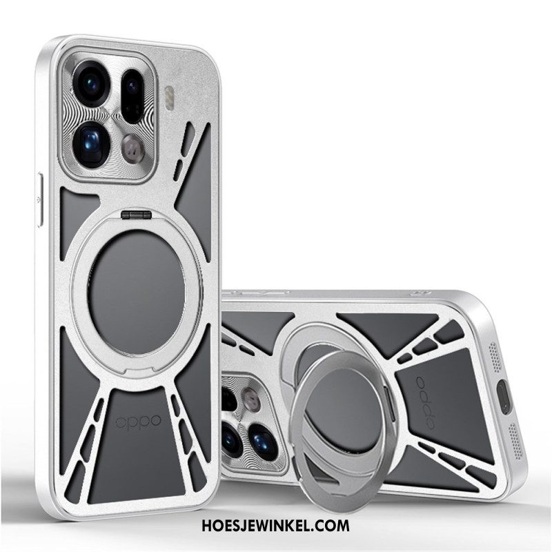 Hoesje Oppo Find X9 Pro 5g Draaibare Magnetische Standaard En Warmteafvoer Bescherming Hoesje