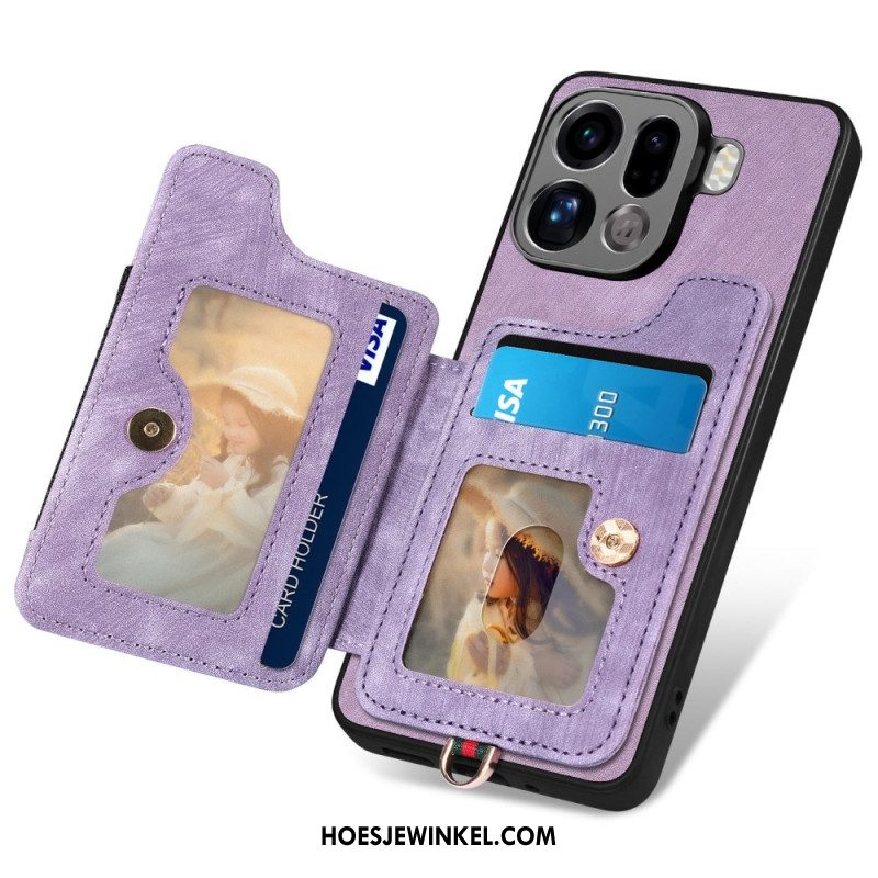 Hoesje Oppo Find X9 Pro 5g Rfid-kaarthouder Met Retro Design