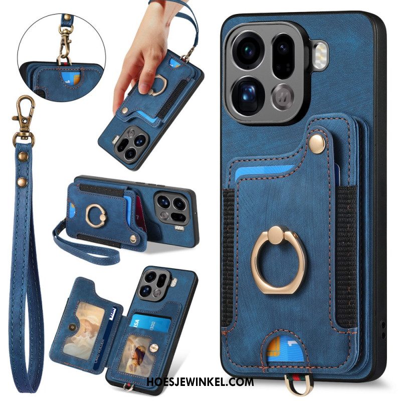 Hoesje Oppo Find X9 Pro 5g Rfid-kaarthouder Met Retro Design