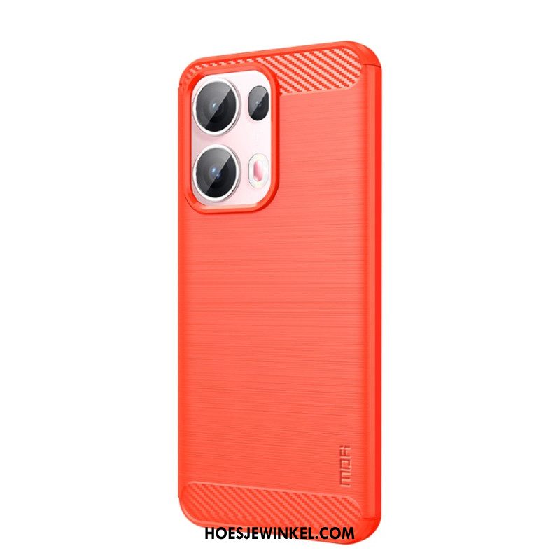 Hoesje Oppo Reno 13 Pro 5g Geborsteld Koolstofvezel Bescherming Hoesje
