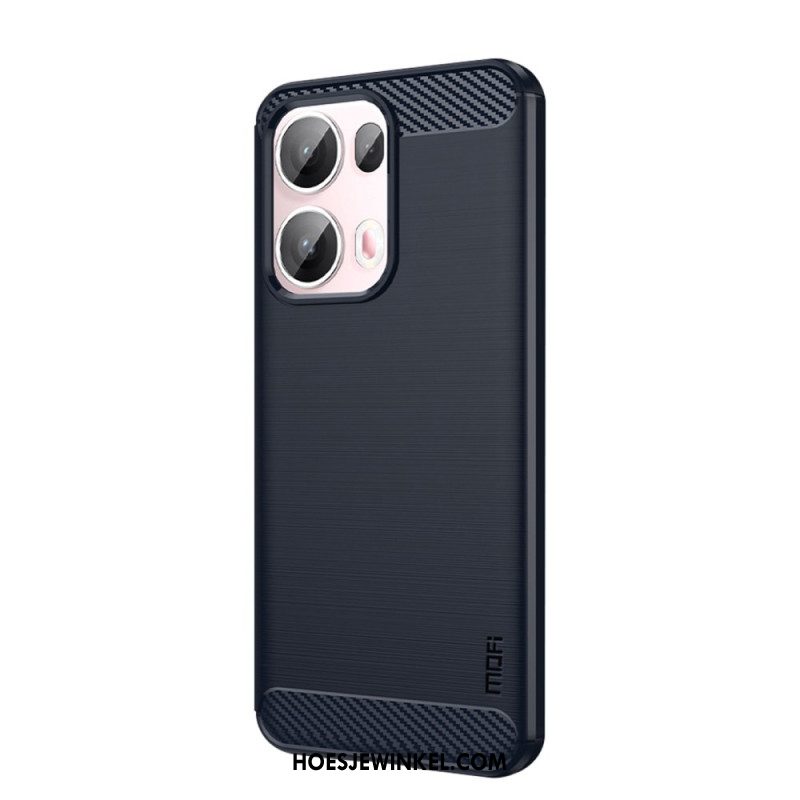 Hoesje Oppo Reno 13 Pro 5g Geborsteld Koolstofvezel Bescherming Hoesje