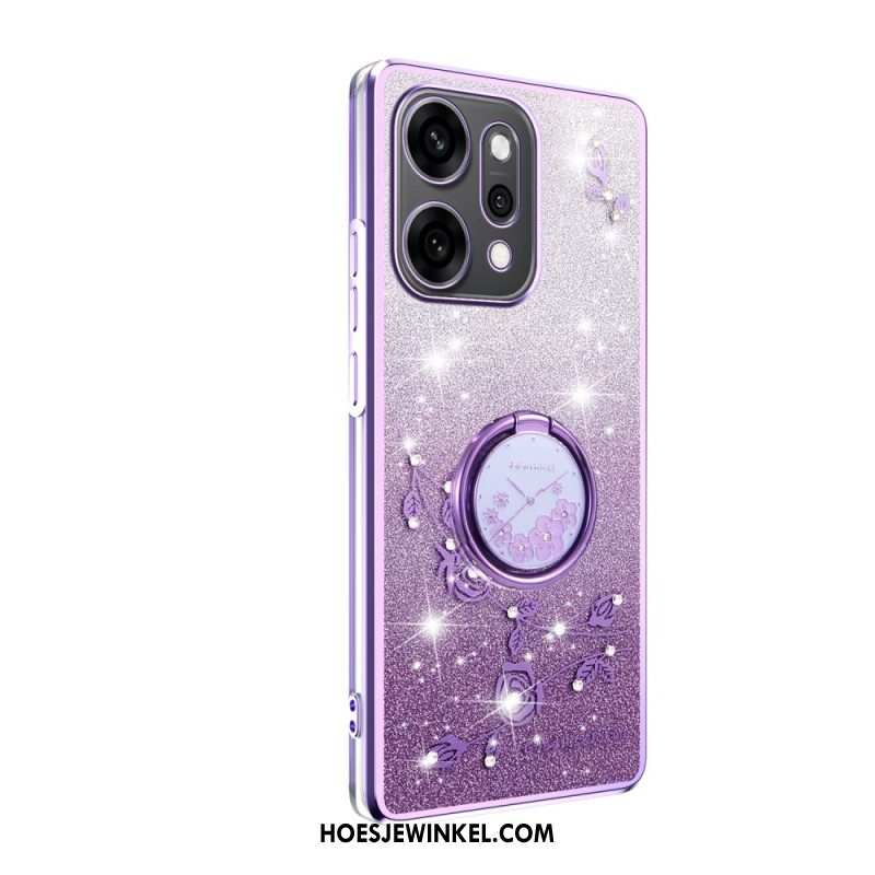 Hoesje Oppo Reno 14 Pro 5g Ringhouder Met Strass-steentjes