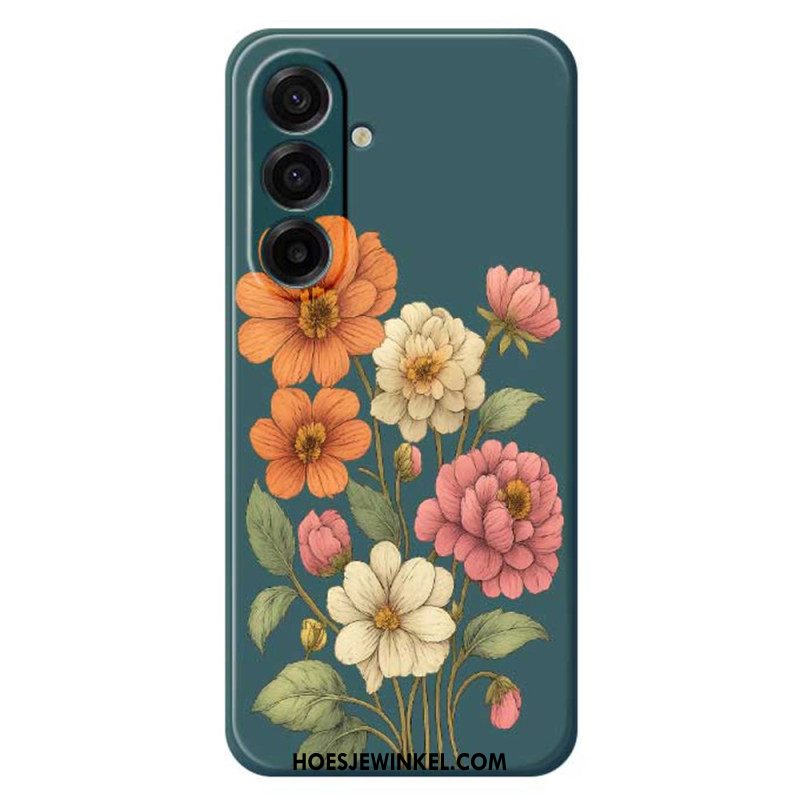 Hoesje Samsung Galaxy A17 4g / 5g Bloemenpatroon