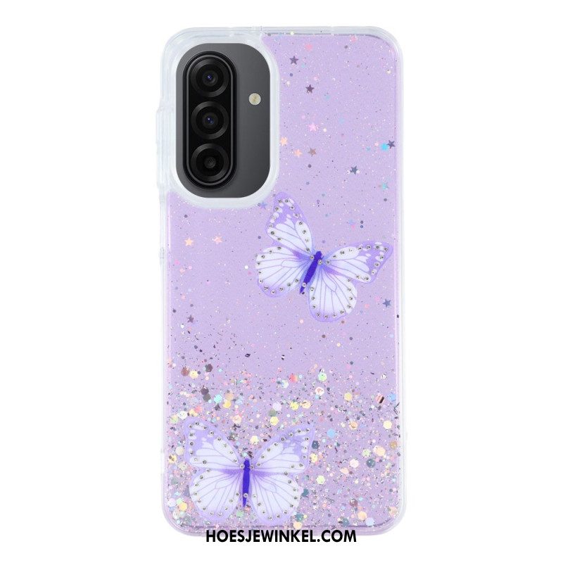 Hoesje Samsung Galaxy A17 4g / 5g Glittervlinders
