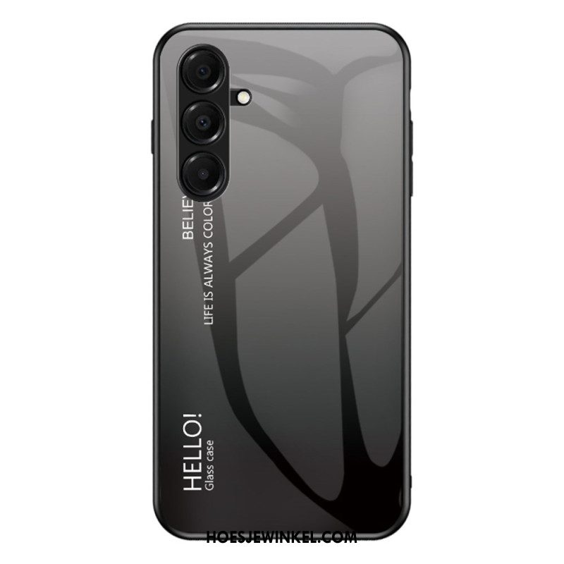 Hoesje Samsung Galaxy A17 4g / 5g Hello Gehard Glas Bescherming Hoesje