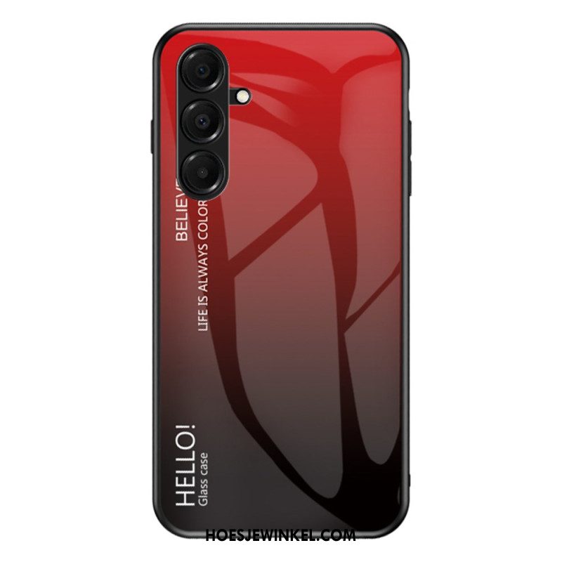 Hoesje Samsung Galaxy A17 4g / 5g Hello Gehard Glas Bescherming Hoesje