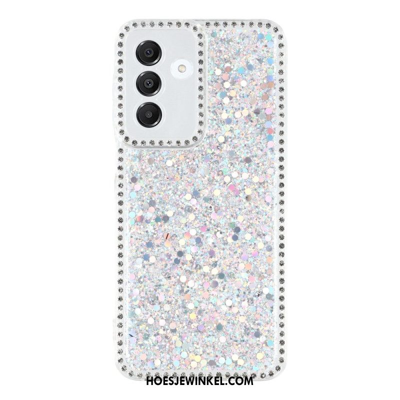 Hoesje Samsung Galaxy A17 4g / 5g Pailletten En Strass-steentjes Bescherming Hoesje