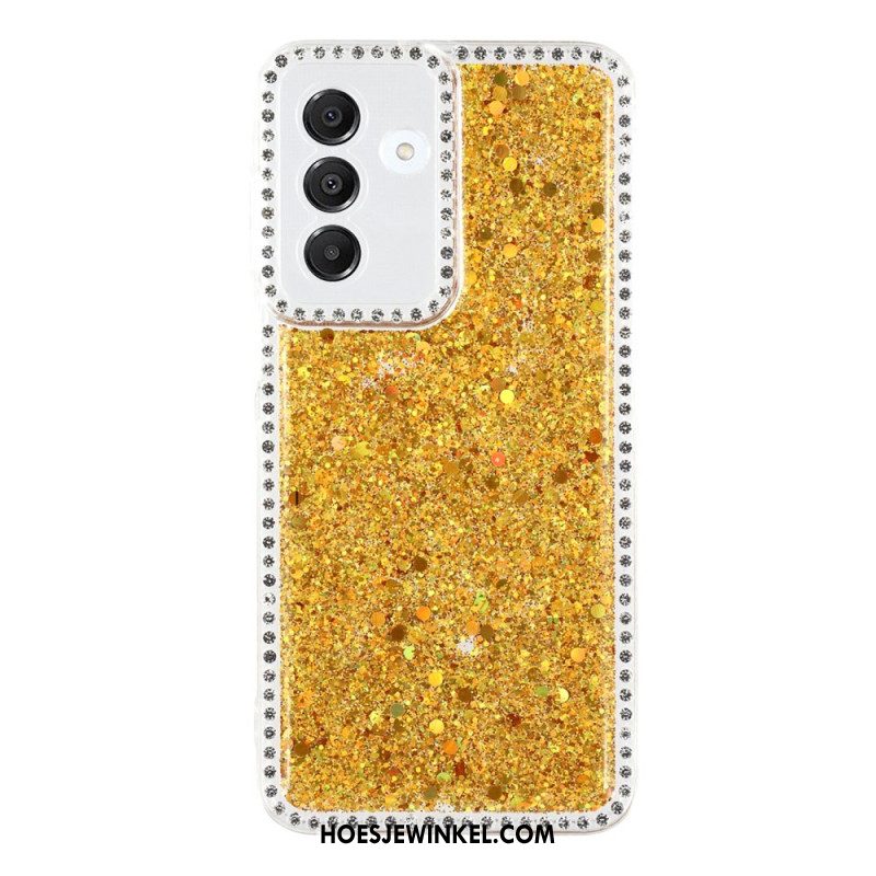 Hoesje Samsung Galaxy A17 4g / 5g Pailletten En Strass-steentjes Bescherming Hoesje
