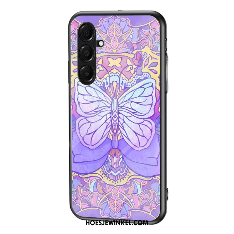 Hoesje Samsung Galaxy A17 4g / 5g Vlinders Van Gehard Glas Bescherming Hoesje