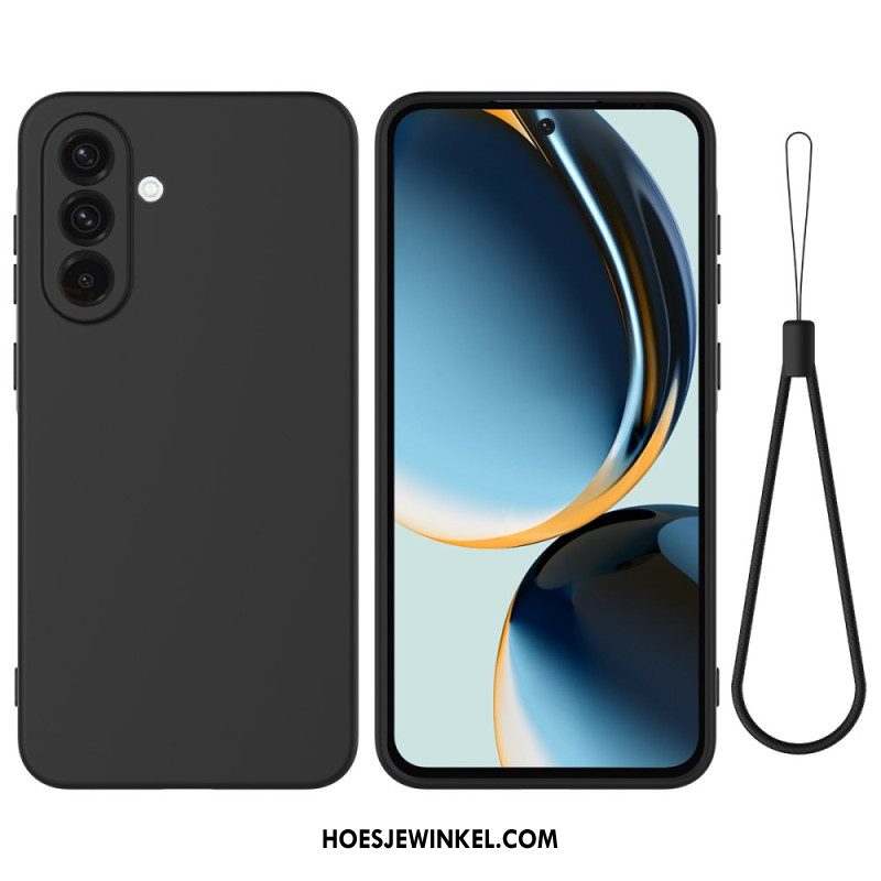 Hoesje Samsung Galaxy A17 4g / 5g Vloeibare Siliconen Met Draagkoord