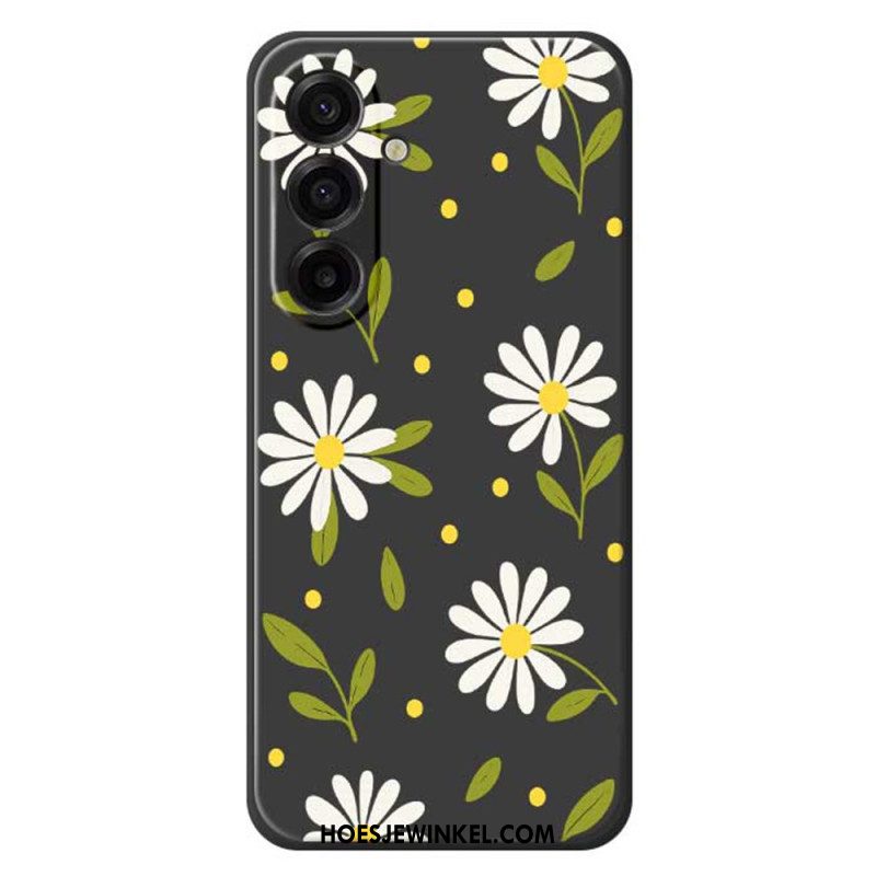 Hoesje Samsung Galaxy A17 4g / 5g Witte Bloemen