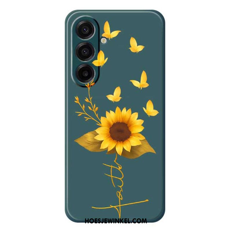 Hoesje Samsung Galaxy A17 4g / 5g Zonnebloem Bescherming Hoesje