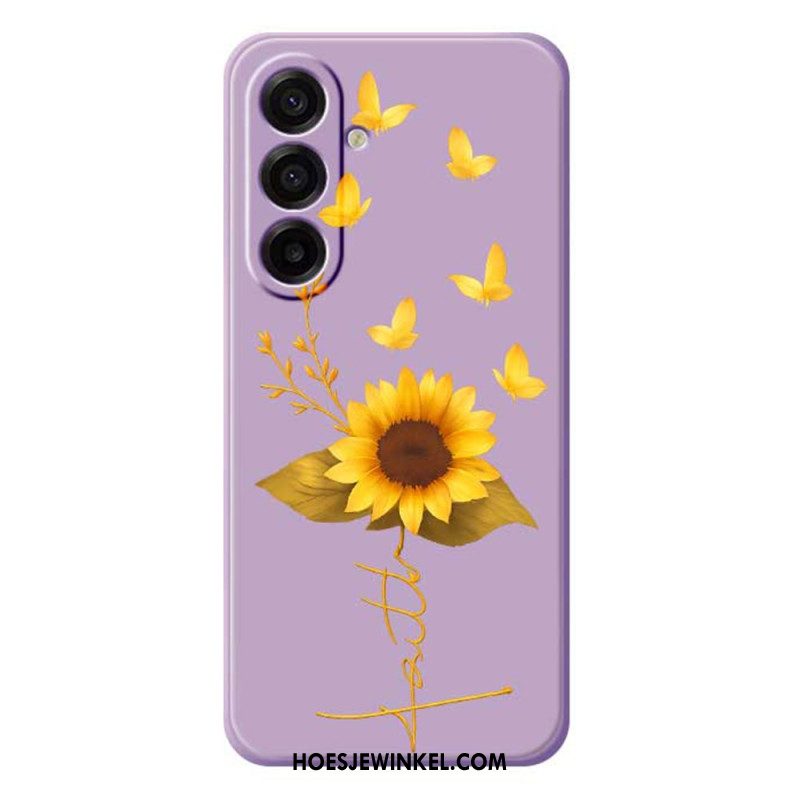 Hoesje Samsung Galaxy A17 4g / 5g Zonnebloem Bescherming Hoesje