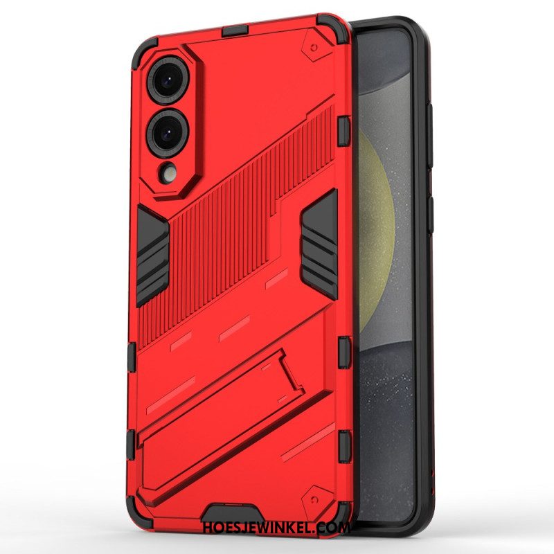 Hoesje Samsung Galaxy S25 5g Edge Afneembare Handsfree Standaard Met Twee Standen Bescherming Hoesje