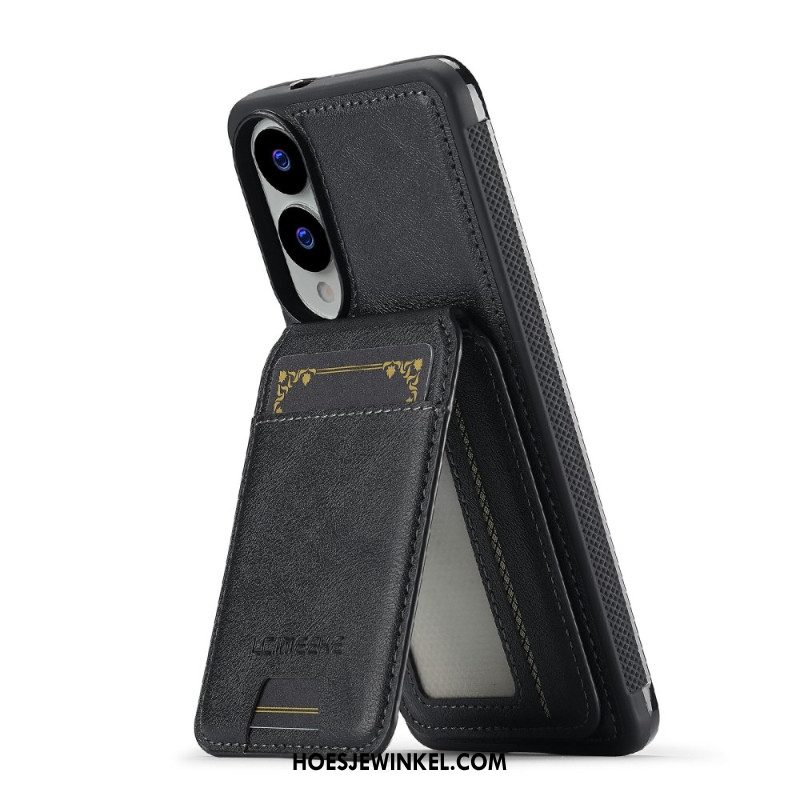 Hoesje Samsung Galaxy S25 5g Edge Afneembare Magnetische Kaarthouder Bescherming Hoesje