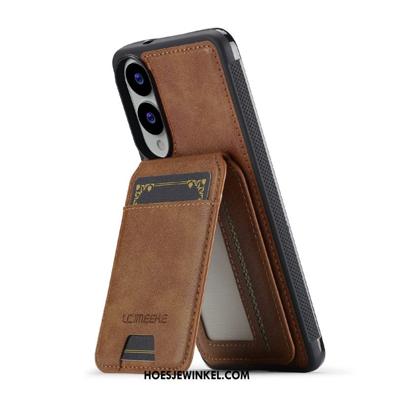 Hoesje Samsung Galaxy S25 5g Edge Afneembare Magnetische Kaarthouder Bescherming Hoesje