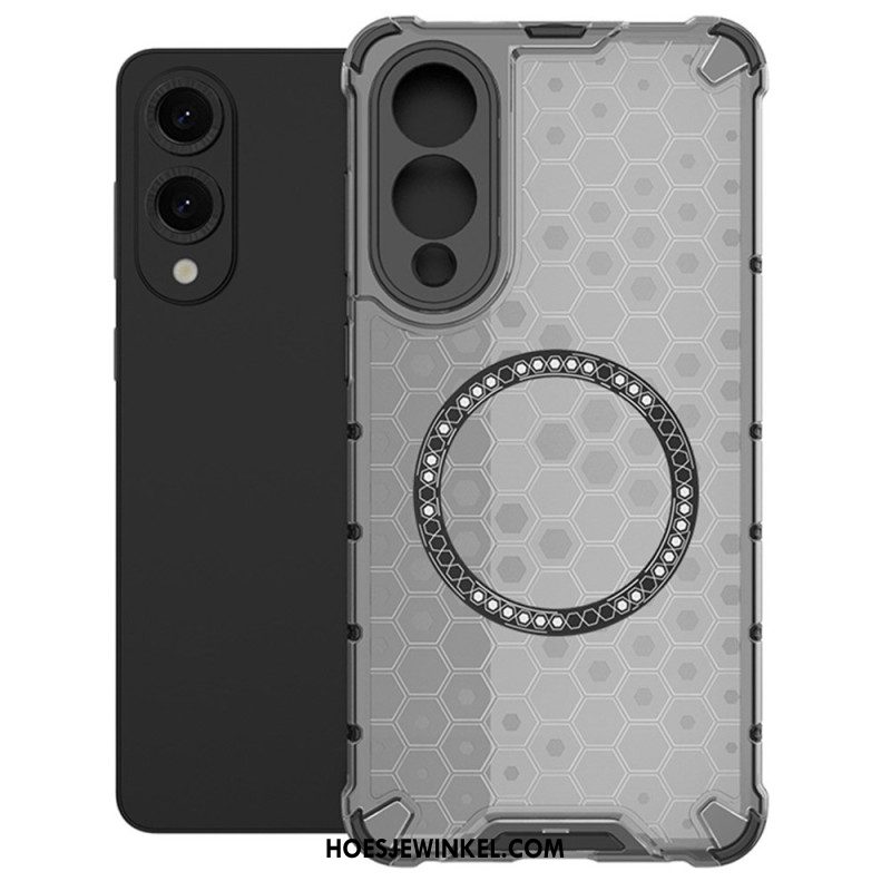 Hoesje Samsung Galaxy S25 5g Edge Compatibel Met Magsafe Honeycomb Bescherming Hoesje