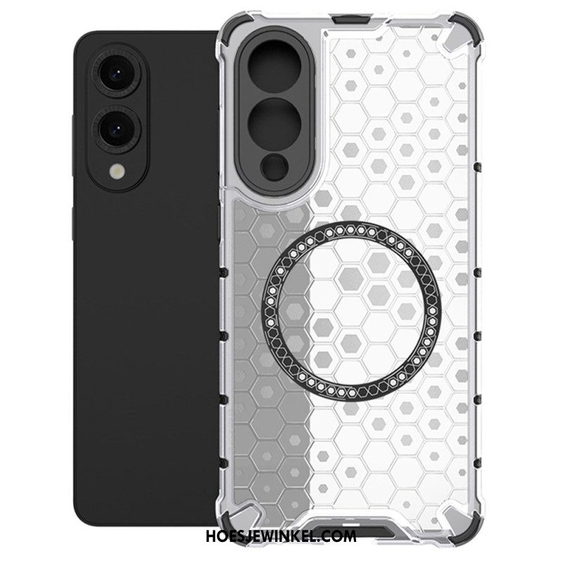 Hoesje Samsung Galaxy S25 5g Edge Compatibel Met Magsafe Honeycomb Bescherming Hoesje