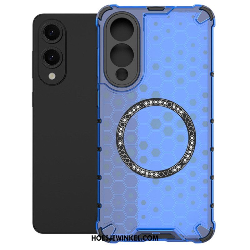 Hoesje Samsung Galaxy S25 5g Edge Compatibel Met Magsafe Honeycomb Bescherming Hoesje