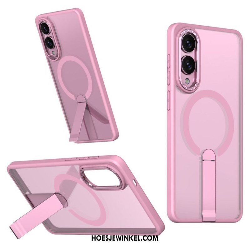 Hoesje Samsung Galaxy S25 5g Edge Compatibel Met Magsafe Met Geïntegreerde Standaard Bescherming Hoesje