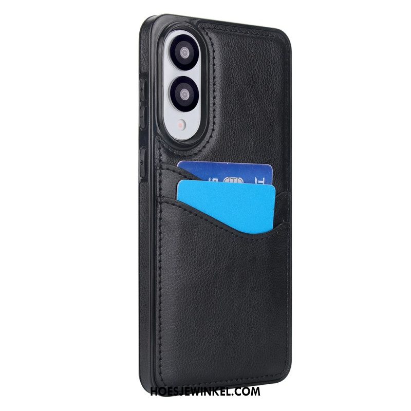 Hoesje Samsung Galaxy S25 5g Edge Leerlook Met Kaart Houder