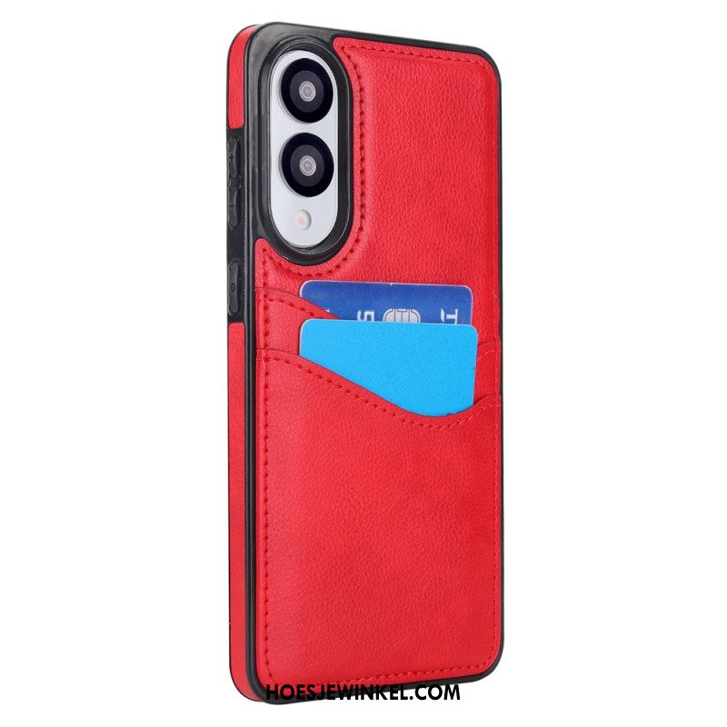 Hoesje Samsung Galaxy S25 5g Edge Leerlook Met Kaart Houder