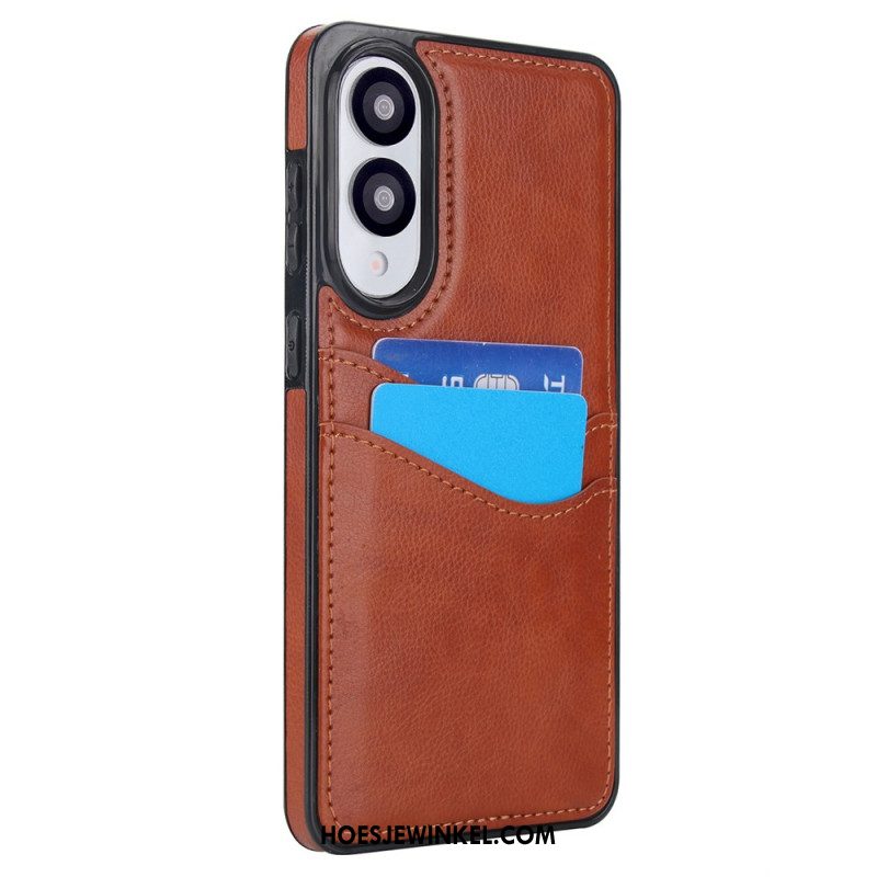 Hoesje Samsung Galaxy S25 5g Edge Leerlook Met Kaart Houder