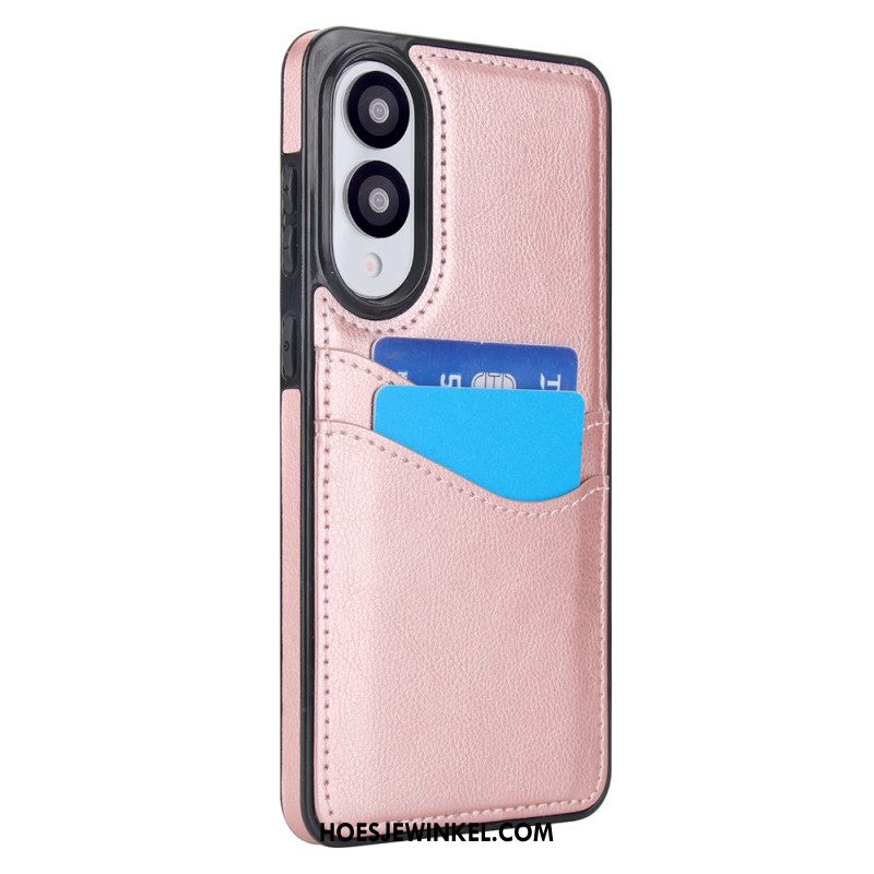 Hoesje Samsung Galaxy S25 5g Edge Leerlook Met Kaart Houder