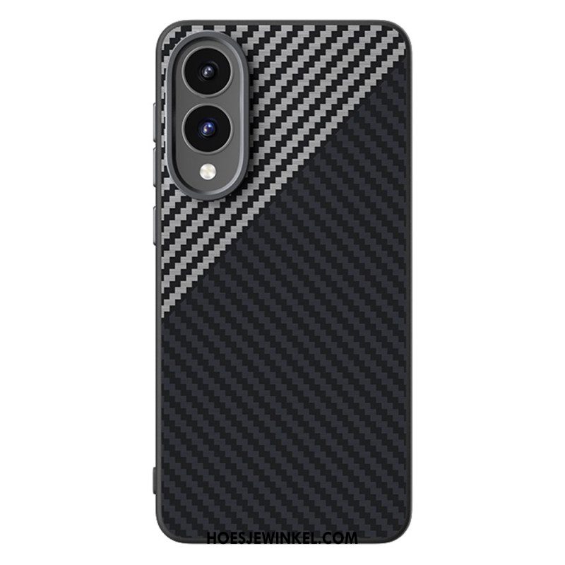 Hoesje Samsung Galaxy S25 5g Edge Magsafe-compatibel Koolstofvezel Abeel Bescherming Hoesje
