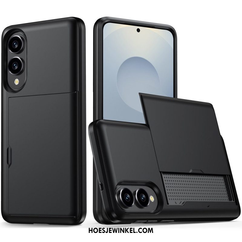 Hoesje Samsung Galaxy S25 5g Edge Schuifbare Kaarthouder Bescherming Hoesje